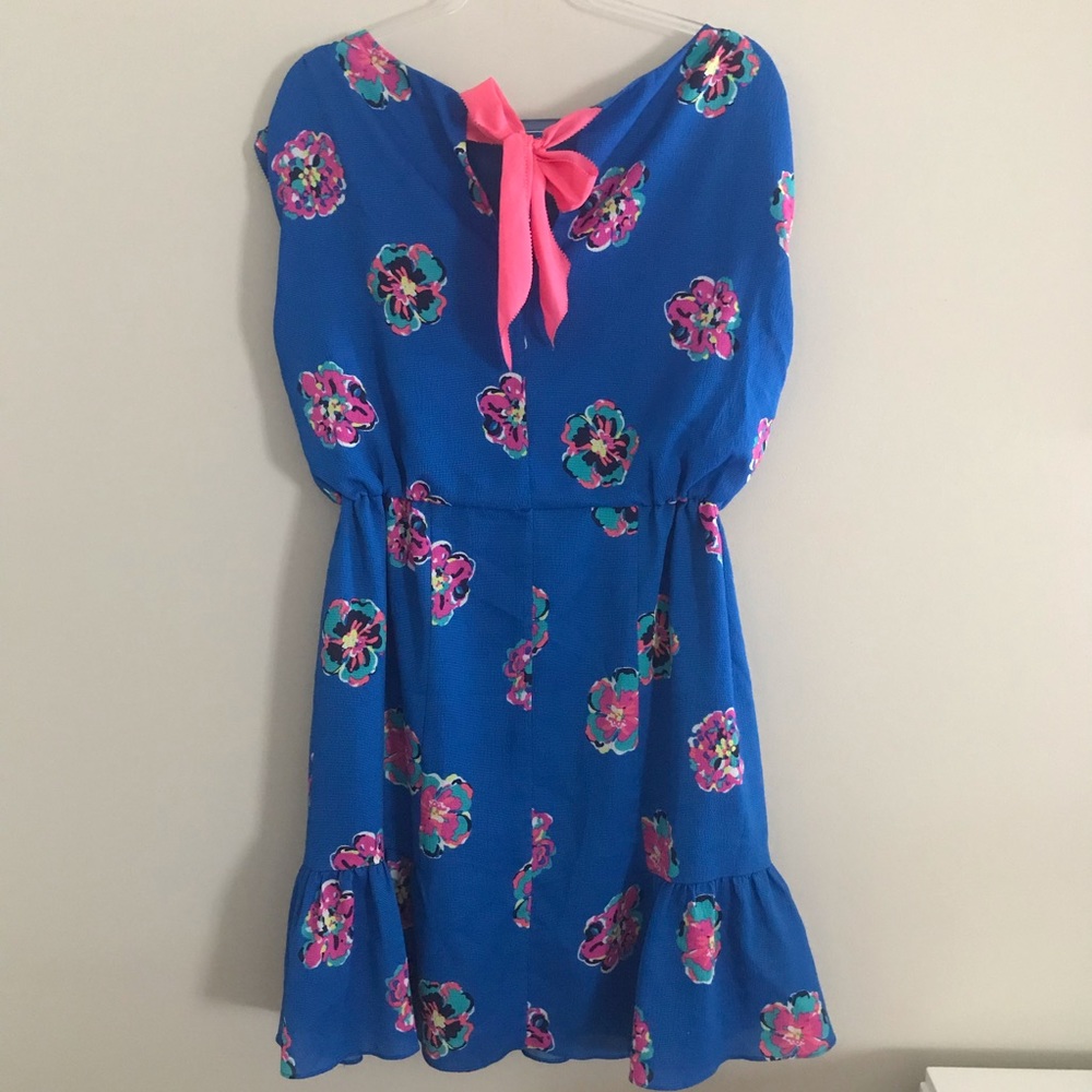 LILLY PULITZER | Med | ROYCE BLUE FLORAL with BOW!